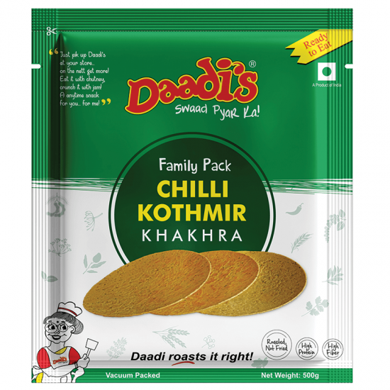 Chilli Kothmir Khakhra - Family Pack 500g