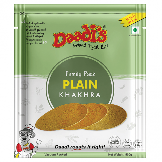 Plain Khakhra - Family Pack 500g